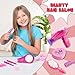 JOYIN 17Pcs Girls Beauty Salon Set, Pretend Role Play Doll Hair Stylist Toy Kit with Hairdryer, Mirror, Curling Iron Accessories, Hair Salon Toys for Girls Easter Basket Stuffers Birthday Gift