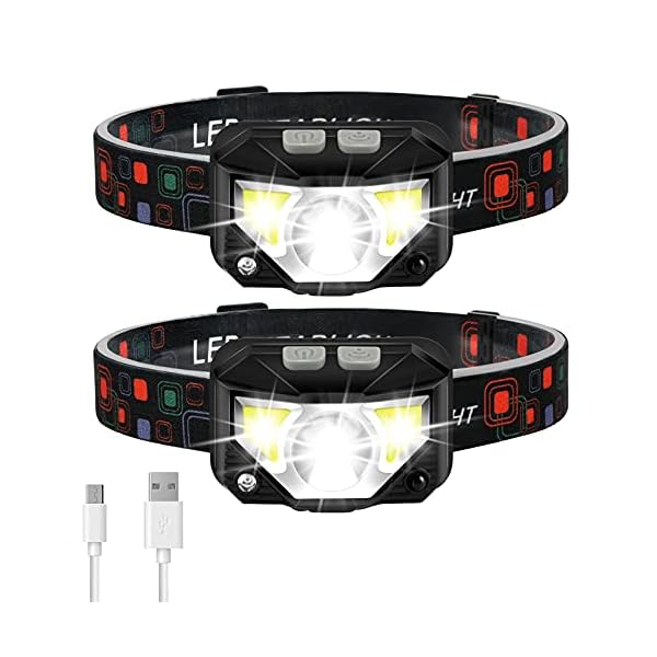 LHKNL Rechargeable Headlamp (2-Pack)