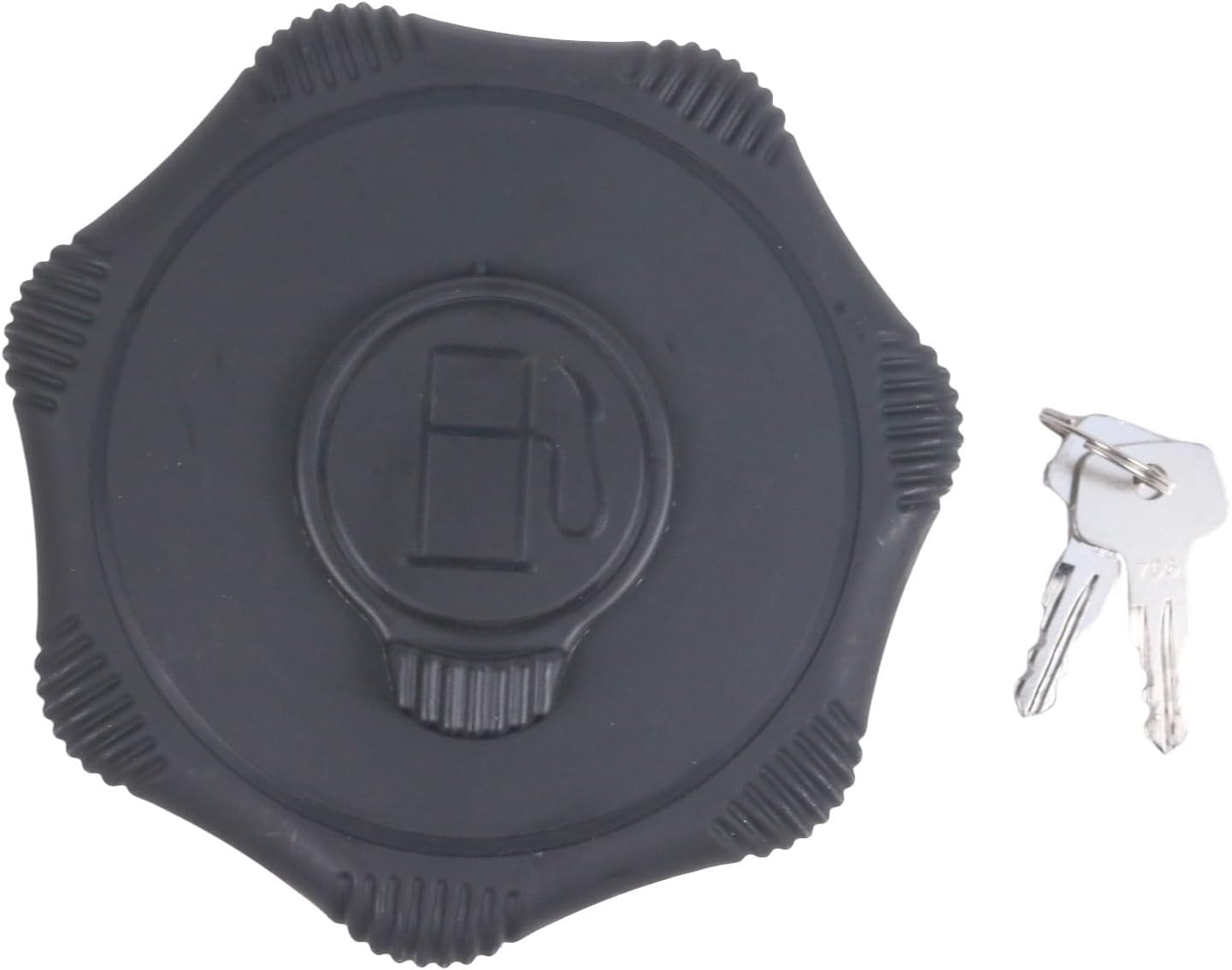 IEQFUE Fuel Tank Cap w/2 Keys 7041664 7414913 Compatible with Liebherr R924 R944 Kubota Excavator U55-4 KX018-4 KX033-4 KX040-4 KX057-4