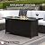 Best Choice Products 57in Propane Gas Fire Pit Table, 50,000 BTU Outdoor Rectangular Firepit for Outside, Patio w/Extruded Aluminum Table Top, Burner Lid, Storage, Cover, Glass Beads - Gray