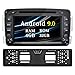 Produktbild Ohok 7 Zoll Bildschirm 2 Din Autoradio Android 9.0 Pie Octa Core 4G+32G Radio mit Navi DVD GPS Navigation Unterstützt Bluetooth DAB+ für Mercedes-Benz C Class/CLK/A-Class mit Rückfahrkamera