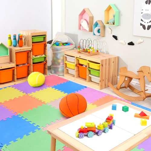 image for Nicunom 24 Tiles Kid's Puzzle Play Mat, Foam Mats Solid Foam Floor Mat