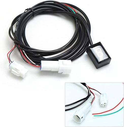 Vista 6 de Pantalla LED con indicador de motor, impermeable, para motocicleta Yamaha, Rojo