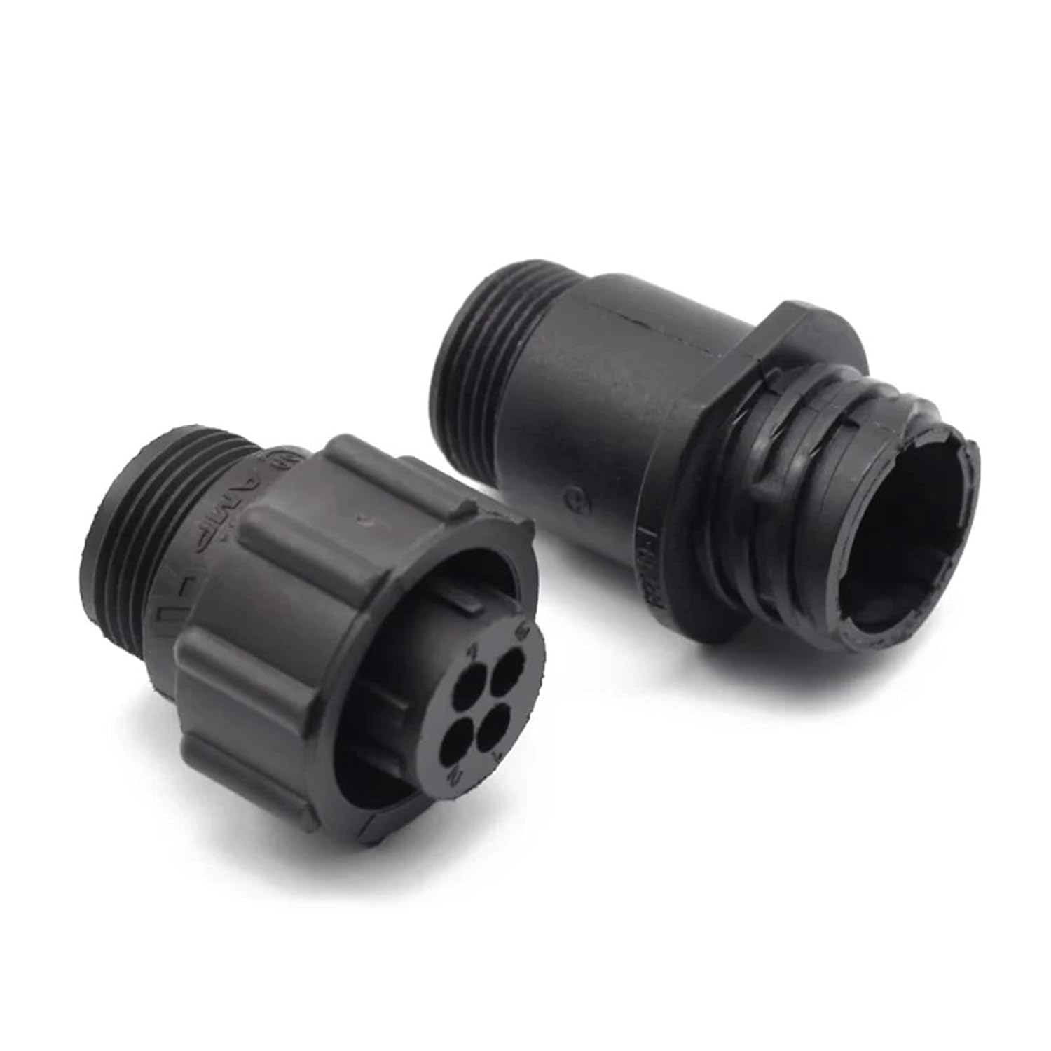 AMP/TE 4/9/14 Pin SMT SMEMA Auto Sensor Plug Aviation Wiring Black Circular Connector Plug Equipment Signal Connector 182647-1(4P Female Set)