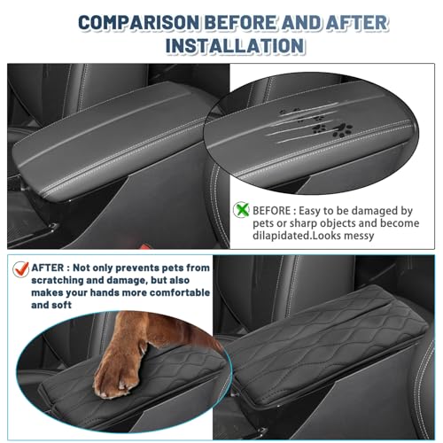 2025 Envision Armrest Cover for 2025 Buick Envision Accessories Soft Comfy Thicken Center Console Lid Cover Compatible with 2021-2024 2025 2026 Buick Envision Preferred/Essence/Avenir(Upgraded) by RUIYA - Used condition - Image 4