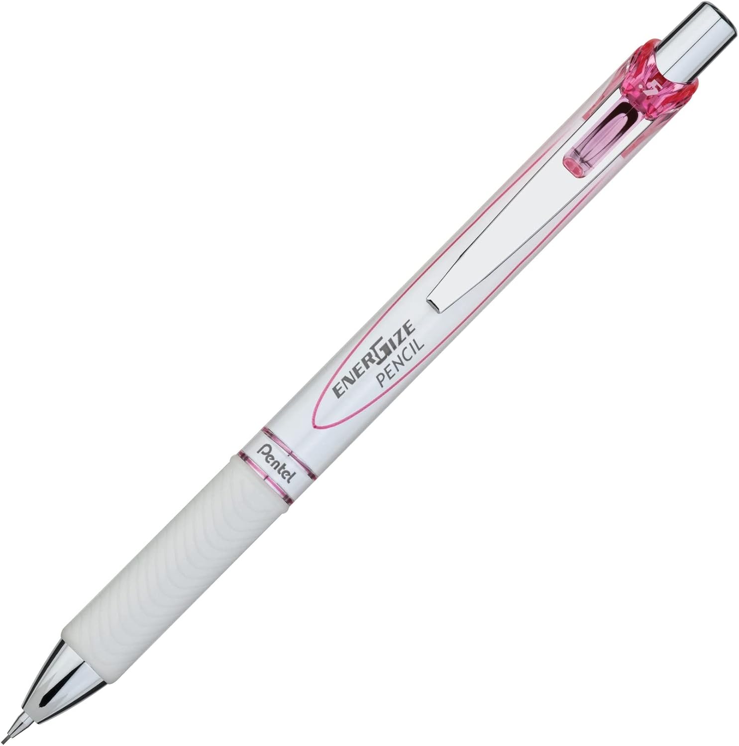 Pentel EnerGize Automatic Pencil with Lead and Erasers, 0.5mm, Assorted, 2 Pack (PL75LEBP2)