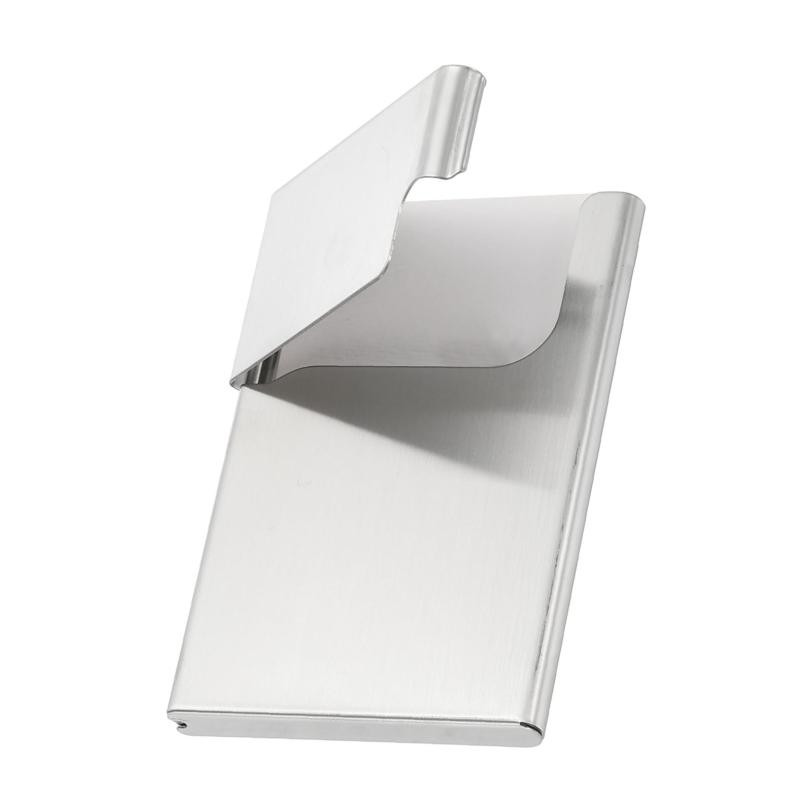 PATIKIL Metal Business Card Holder, Professional Name Card Holder Business Card Pocket Case for Men & Women Office Credit ID Organization, Silver