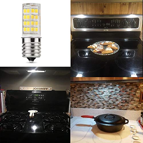 Yujiu E17 Led Bulb, Microwave Oven Light 5 Watt Daylight White 6000K Dimmable 52X2835Smd Ac110-130V (Pack Of 2) (Daylight White 6000K) #TOP5