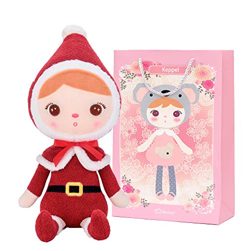 Preisvergleich Produktbild Metoo Plüschtier Stoffpuppen Kuscheltier Weichpuppe Weihnachtsdekoration Spielzeug - Weihnachts Keppel Serie Weihnachtsmädchen