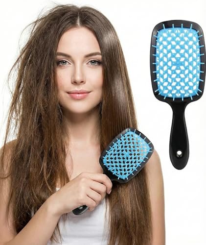 Opiniones de Losiones que Puedes Comprar On-line. 42 Bluelander Cepillo para Cabello Antinudos con Mango Ergonómico, Cepillado Sin Dolor en Cabello Rizado o Lacio, Ligero y Ventilado, Ideal para Uso Diario en Casa o Salón (Azul)