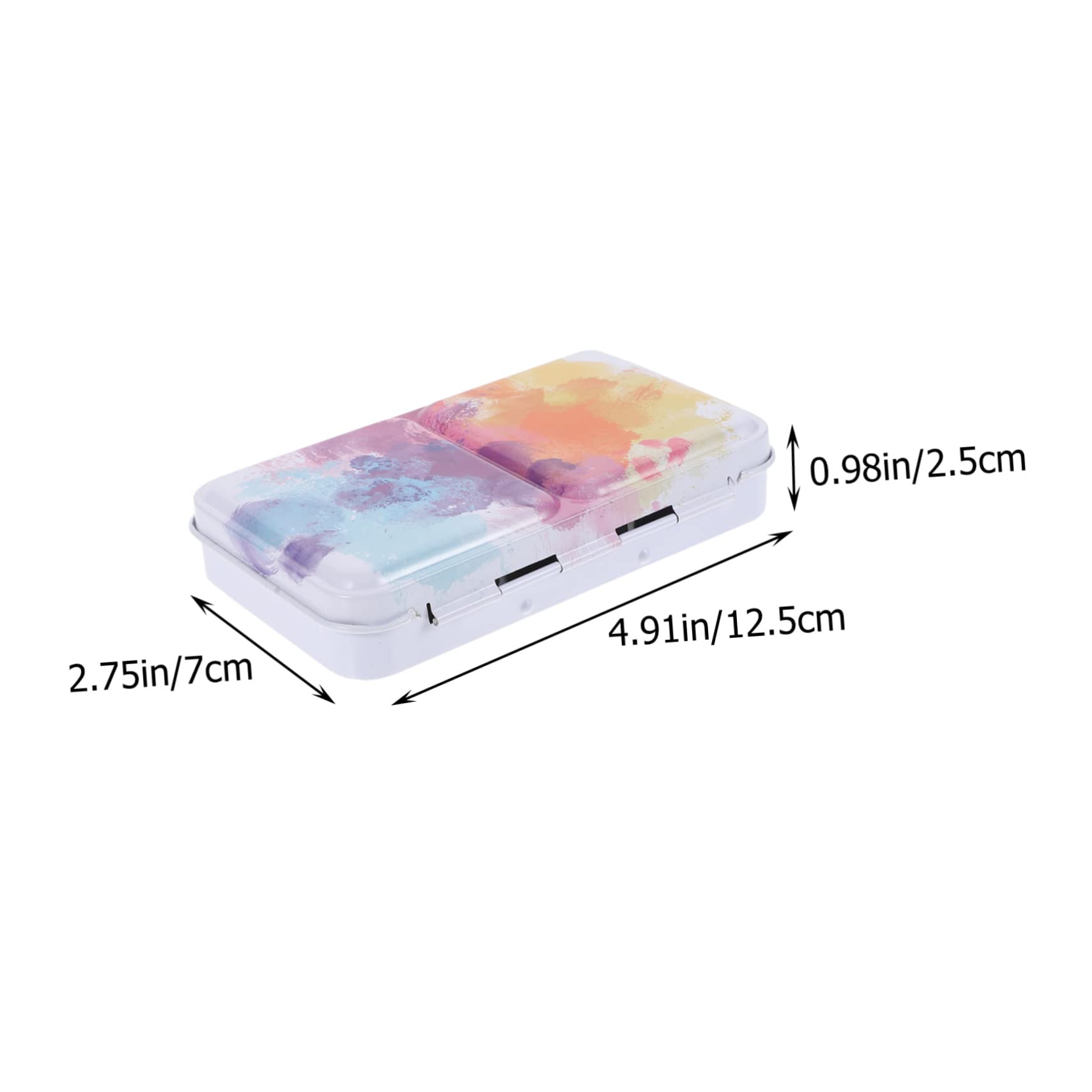 2sätze Aquarellbox Tragbare Metallpalette Mit Fächern Klappbare Künstler Und Schüler Für Unterwegs Leicht Und Langlebig Für Kreative Projekte