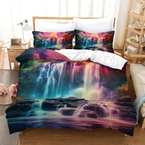Housse de couette hypoallergénique avec fermeture éclair pour lit King size cascade - 3