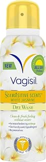 Scentsitive Scents Dry Wash Spray For Women, Instant & All-Day Freshness On The Go, Hypoallergenic, White Jasmine Skin-Freindly Scent, Gynaecologist And Clinically Tested, 125ml
