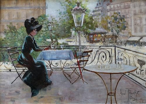 Impression toile Louis Abel-truchet Parigi peinture huile déco bureau 60x90cm