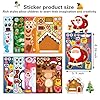 Christmas Face Stickers for Kids and Adults Cute Merry Christmas Party Stickers Bulk for Pumpkins and Water Bottles Santa Claus Deer Snowman Holiday Party Favor Supplies Art Craft Gifts #2