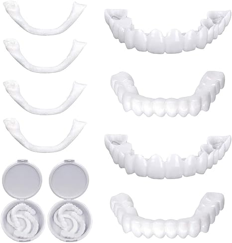 Kit 28 Pièces De Fausses Dents En Résine Acrylique - Teintes B1, A1, A2, A3 - Pour Blanchiment Ou Remplacement Temporaire