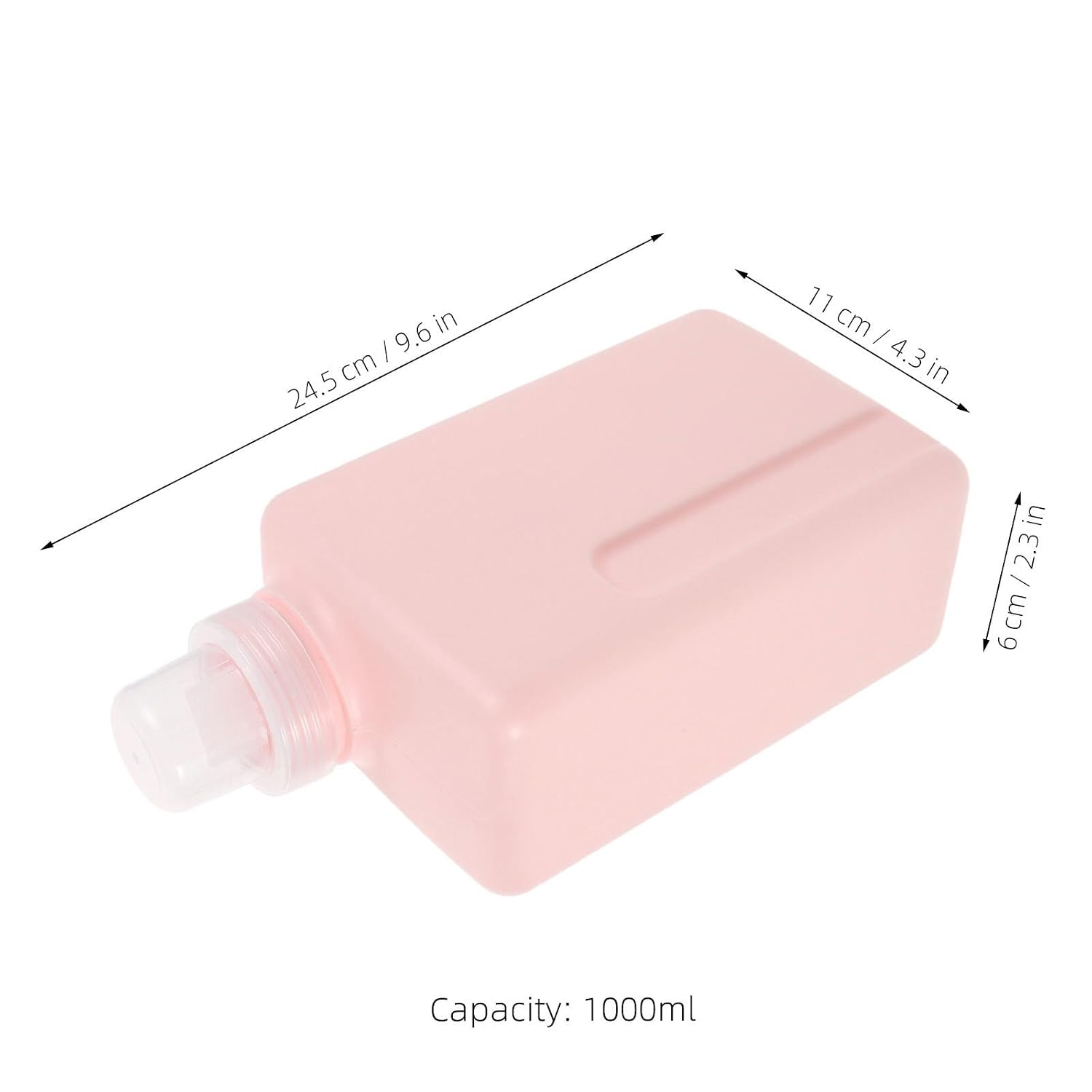 Generic 2pcs 1000ml Laundry Detergent Dispenser: Refillable Liquid Bottles For Laundry - Square Container - Leak-Proof Dispenser Large Capacity Shampoo Storage Organizer image 4