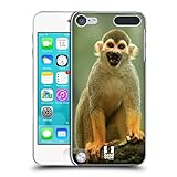 Ultra-fin et léger Head Case Designs Singe Écureuil Commun Animaux Célèbres Coque Dure pour l\'arrière Compatible avec Apple iPod Touch 5G 5th Gen