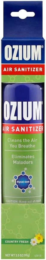 Netagon Scented Air Sanitizer Anti Bacterial Spray Freshener Smoke & Odor Sanitise Eliminator - Select Scent (Country Fresh Scent, 3.5 oz)