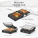 Olvy Kontaktgrill Elektrischer Tischgrill Paninigrill