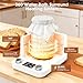 Sourdough Starter Warmer | Water Bath Precise 1°F Thermostat (70-104°F) Sourdough Warmer| For jars under 50 oz | 1-198H Memory Timer | 360° Uniform Warmer |Fermenter's Dream for Home Baking (White)