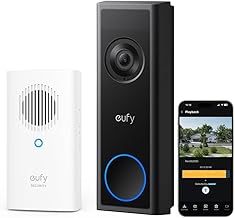 eufy Security Video Doorbell Camera Wireless C31 with Chime, 2K FHD, Dual Power Options, Live Video Call, Easy Installatio…