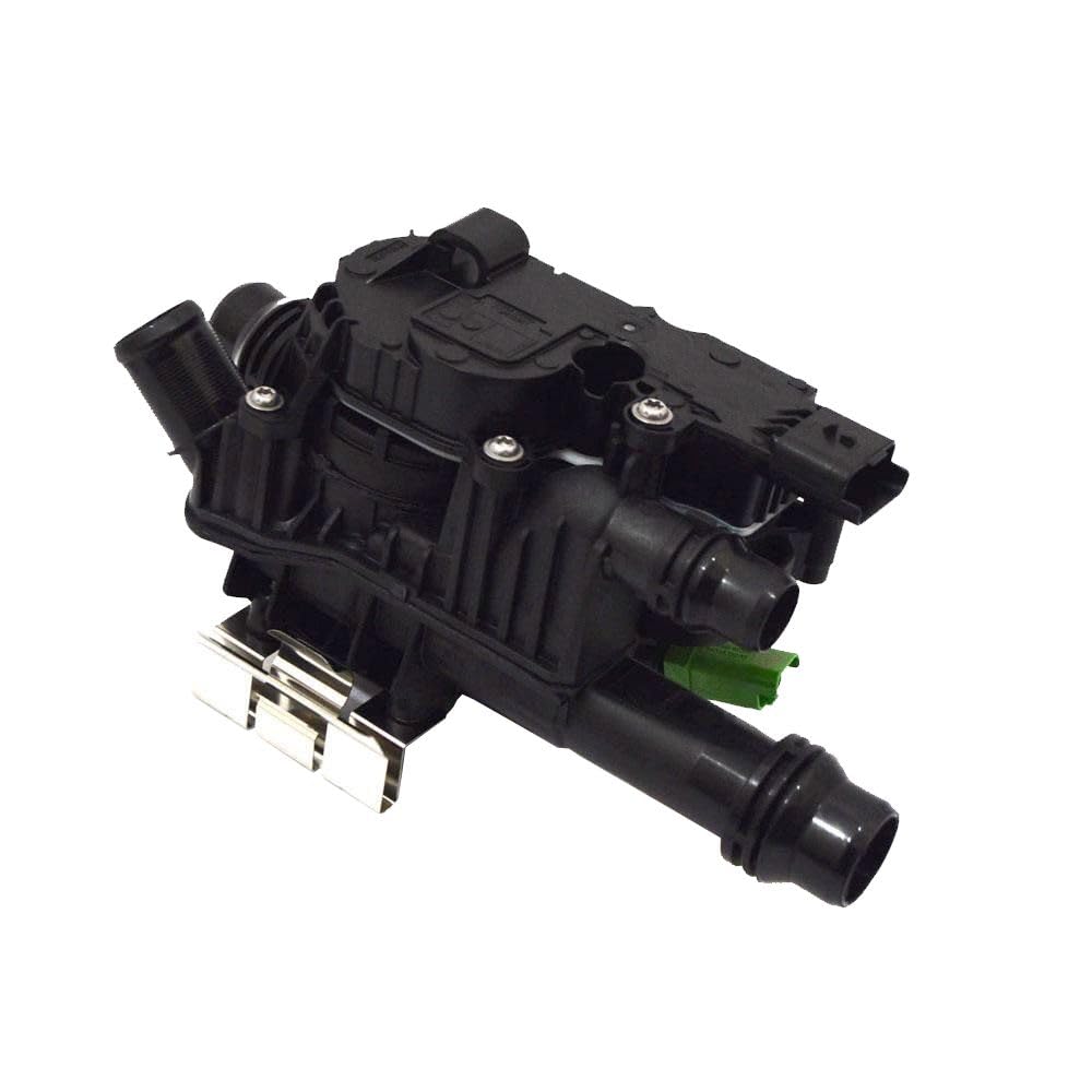 Boîtier Thermostat d'eau liquide de refroidissement moteur pour Jumpy Expert C3 C4 DS3 DS4 DS5 2008 208 308 3008 508 5008 Partner Berlingo 98035494080 9850364680 1,6 Blue HDI @Pro-Plip