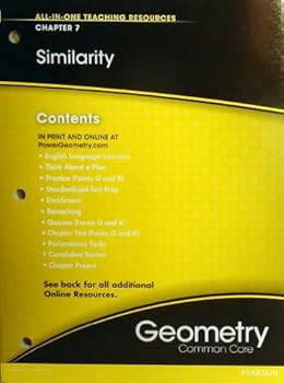 Unknown Binding Similarity Chapter 7 (All-In-One Teaching Resources Geometry Common Core) Book