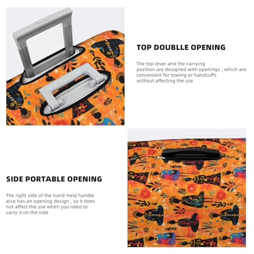 Luggage Cover - Retro Woman Pattern Print Travel Suitcase Covers For Luggage, High Elasticity Suit Case Cover Protector Fits 18-32 Inch4