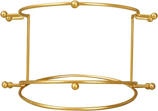 2 Layer Tiara Holder, Bridal Crown Display Stand, Metal Headband Storage Organizer, 6.9x4.5 Jewelry Holder Organizer for Girl Women Gifts Headband Holder
