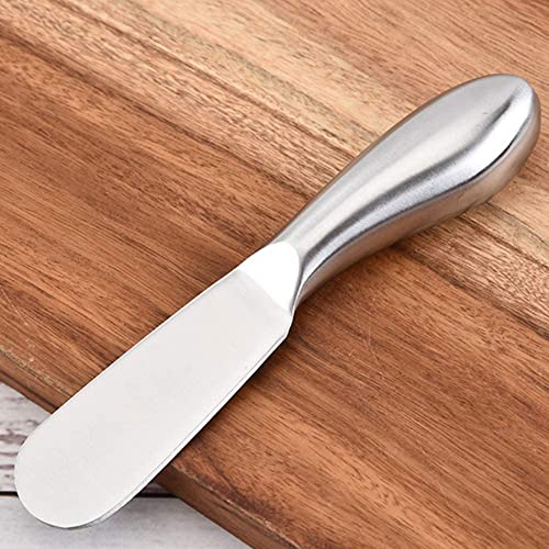 PEPAXON Small Butter Knife Spreader Cheese Knife Stainless Steel Easy Spread with Ergonomic Handle 14x2cm (Silver- pack of 2) - Image 7