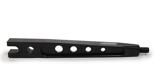 Palanca de cambio, 7 en longitud, rosca de 3/8-16 pulgadas, aluminio, anodizado negro, manual, universal, cada uno