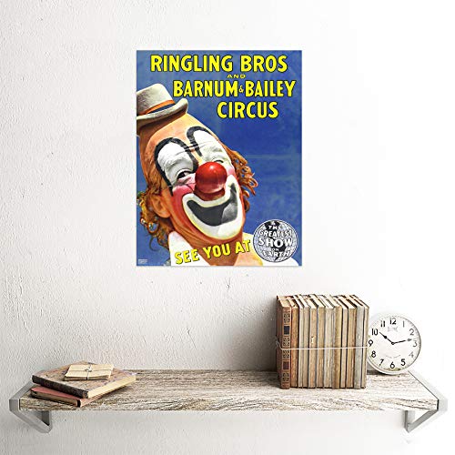 Wee Blue Coo Circus Ringling Bros Barnum Bailey Show Clown Unframed Wall Art Print Poster Home Decor Premium #TOP1