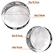 2 Pack Flour Sifter,Stainless Steel Fine Mesh Strainers Flour Sieve,60 Mesh Round Sifter for Baking Cake Bread (6-Inch and 8-Inch)