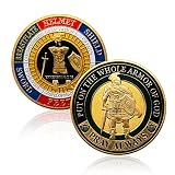 KANGHE American Military Commemorative Coin God Armor, Full-Body Armor Challenge Coin, Warrior Avenger Commemorative Armor Coin.