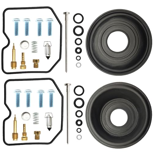 Kits de reconstruction de carburateur 2-Pack compatibles Kawasaki Vulcan 500 EN500C LTD