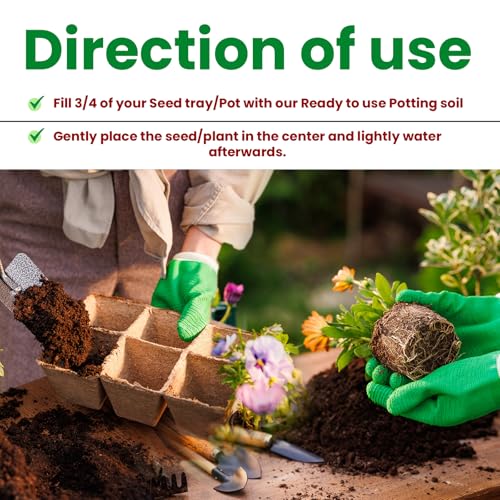 Garden Genie Potting Soil Mix for Plants 20 Kg | 6 in 1 Soil Less Mix with Vermicompost, Cocopeat, Organic Fertilizer for Plants | Ready to Use & Light Weight Plant Soil for Home Garden