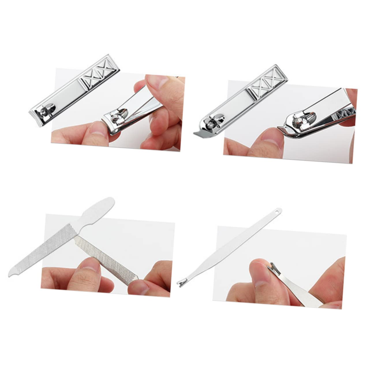 Healvian 21pezzi Kit Tagliaunghie in Set per Manicure Tagliaunghie per Unghie Strumenti Professionali in Acciaio Inox per Tagliare e Modellare le Unghiper Manicure e Pedicure