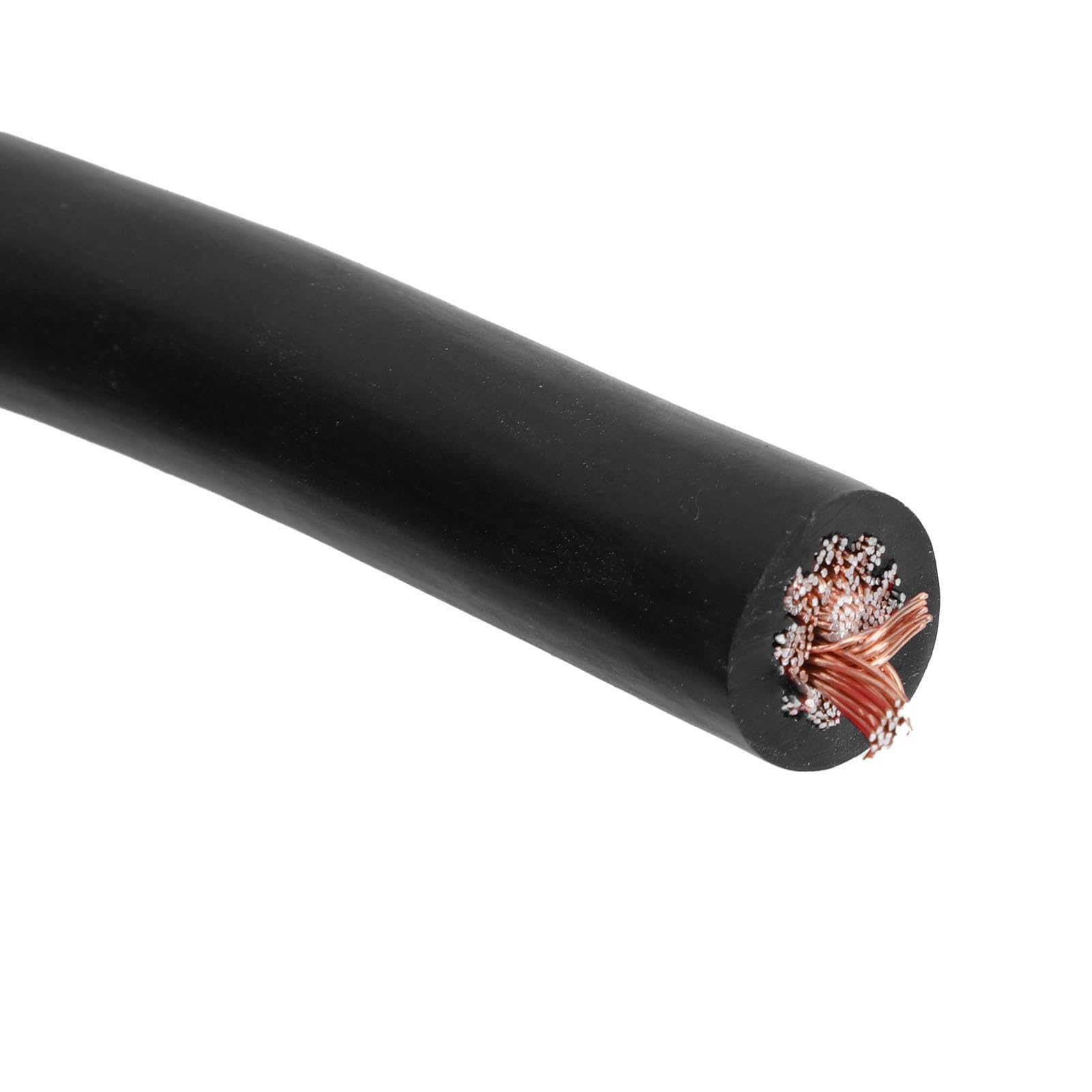 Przewód Samochodowy CCA 4 AWG 25 Stóp, Kabel Zasilania i (BLACK)
