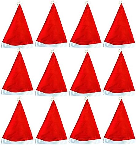 Funiverse Bulk 24 Pack Red and White Santa Hat - Adult Sized and Perfect for Any Christmas Holiday Event