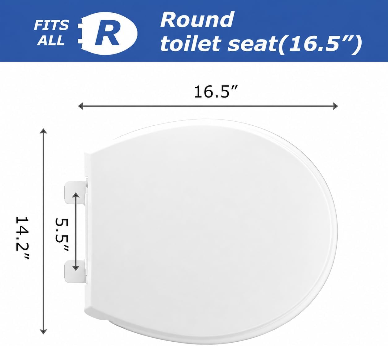 Image showing the easy-lift front design of the toilet seat