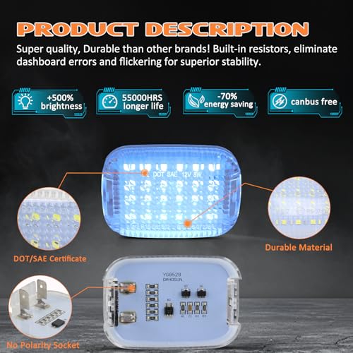 Lámparas LED interiores para vehículo Ford Transit 2014-2024 miniatura 4