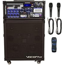 VocoPro 200W Multi-Format Portable P.A. System with Digital Recorder