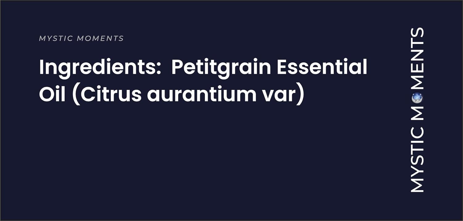 Mystic Moments | Petitgrain Essential Oil (Citrus aurantium) 50ml | Fresh Green Citrus Woody Aroma for Relaxing Aromatherapy & Uplifting Diffuser Blends | Vegan & Natural