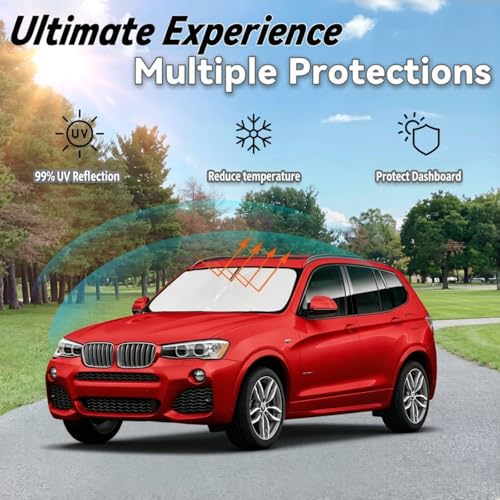 Image of Windshield Sunshades for X3 2011-2017 BMW X3 Sun Shade
