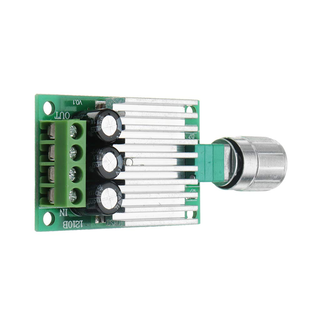 5Pcs DC 12V A 24V 10A Controlador De Velocidad De Motor Pwm DC De Alta Potencia Regula La Temperatura De Velocidad Y La Atenuación