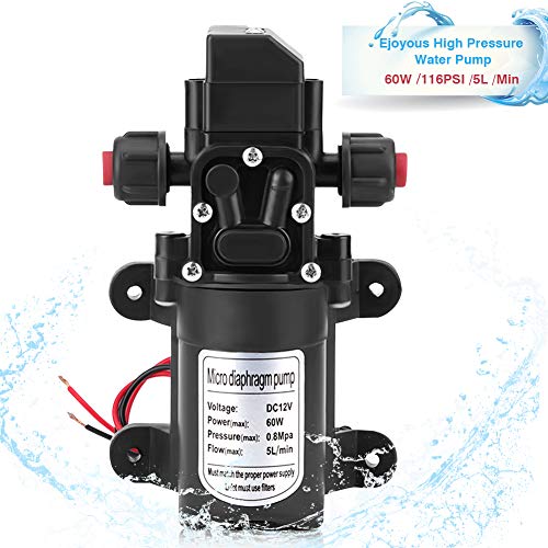 Bomba de agua de 12V con interruptor automático para barcos, caravanas y camping 5