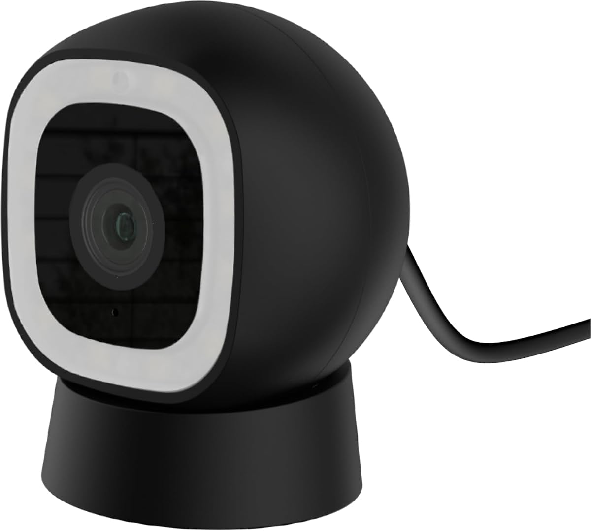 Cámaras con cable Luna 2K AI para seguridad del hogar, exteriores/interiores, Wi-Fi de 2,4 GHZ | Alertas inteligentes, visión nocturna en color, foco/sirena, soporte magnético, almacenamiento en la nube y CVR, audio bidireccional (1 paquete, negro)