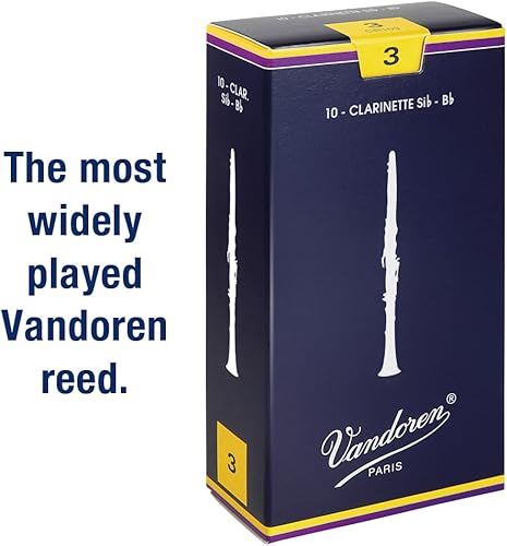 Miniatura 2 de Vandoren CR101 Bb lengüetas tradicionales para clarinete con resistencia 1; Caja de 10
