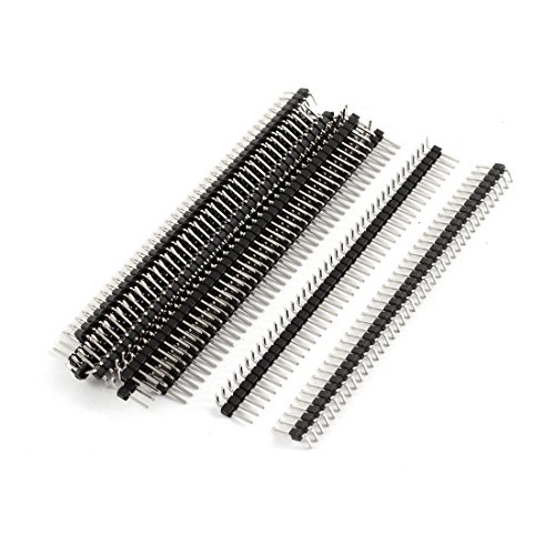 Aexit 2.54mm Spacing Audio & Video Accessories 40P Right Angle Through Hole Pin Header Connectors & Adapters Connector 12pcs